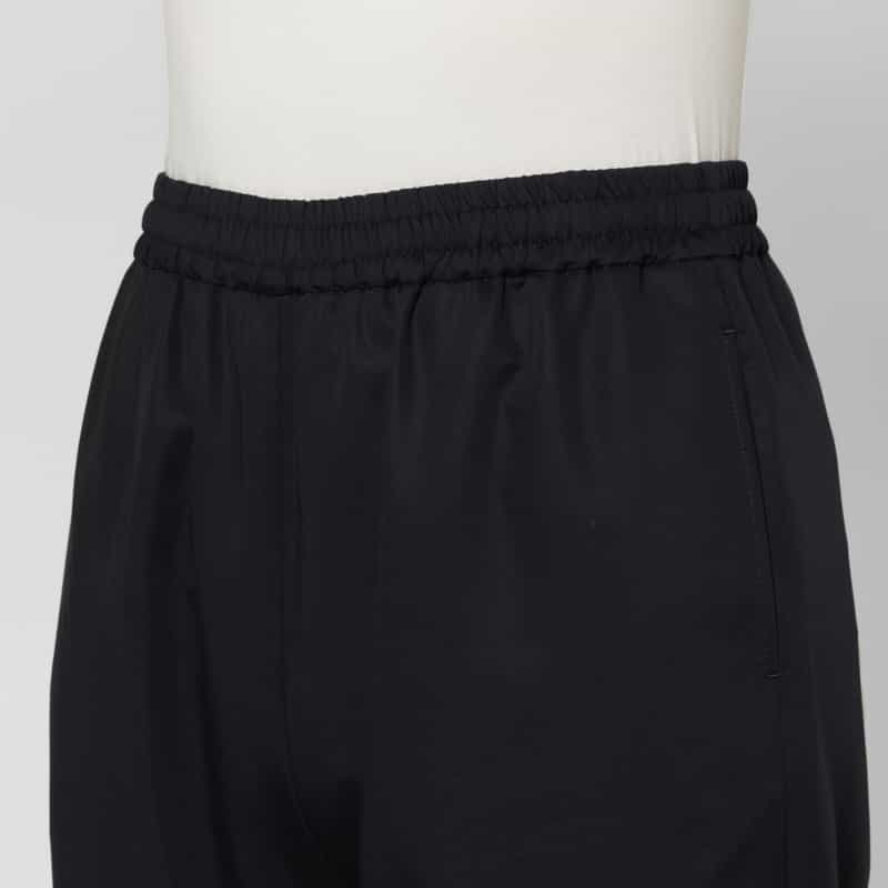 BARNEYS NEW YORK ウォッシャブル ドローストリング バルーンイージーパンツ NAVY