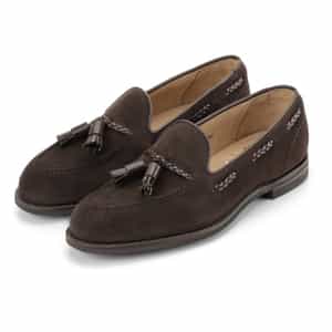 CROCKETT＆JONES＜クロケット&ジョーンズ＞ スエード素材タッセルローファー