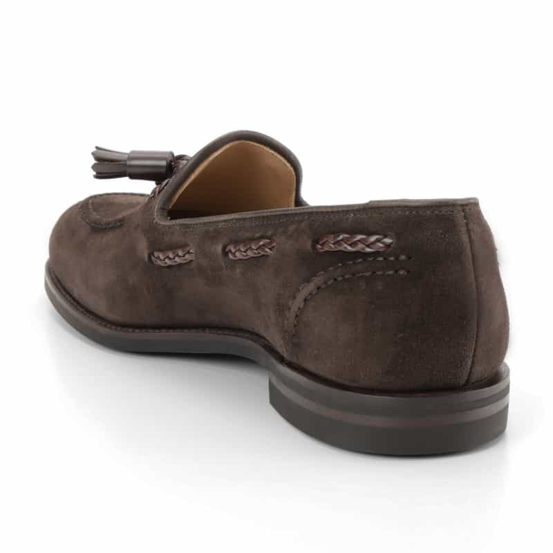 CROCKETT＆JONES CROCKETT＆JONES＜クロケット&ジョーンズ＞ スエード素材タッセルローファー DARK BROWN