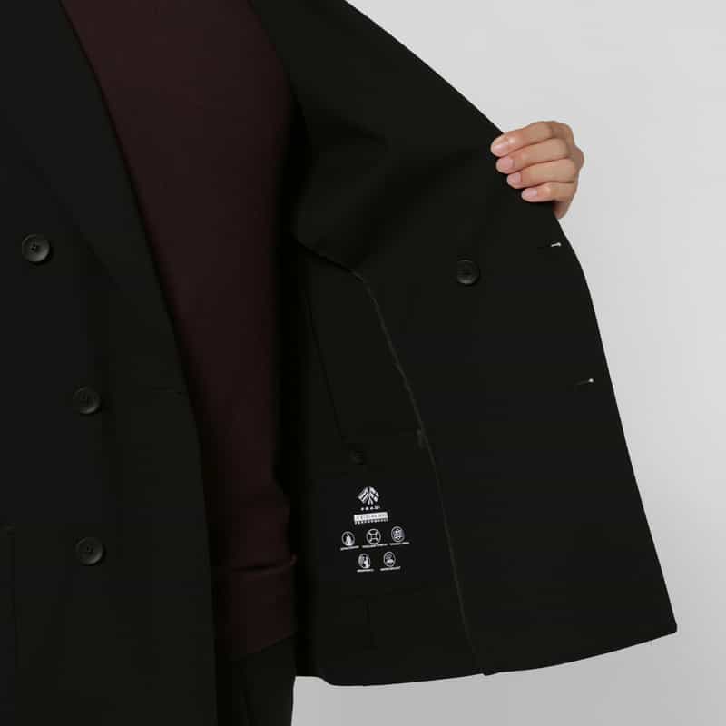 FRADI FRADI＜フラディ＞ バーニーズ　ニューヨーク限定セットアップ ストレッチ素材ダブルブレストジャケット BLACK
