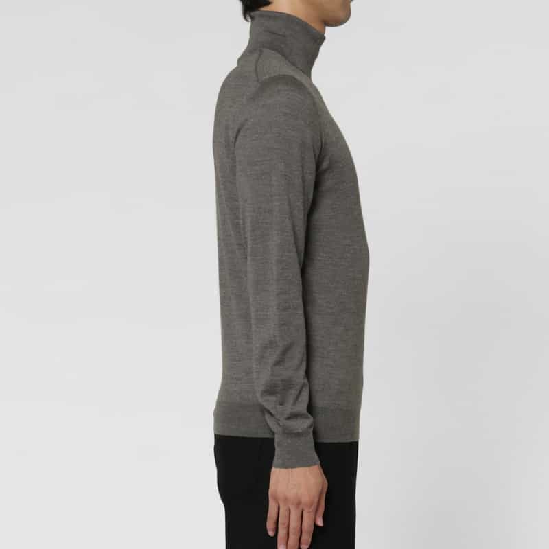 MAURO OTTAVIANI MAURO OTTAVIANI＜マウロ オッタヴィアーニ＞ ウール素材タートルネックニットプルオーバー GRAY
