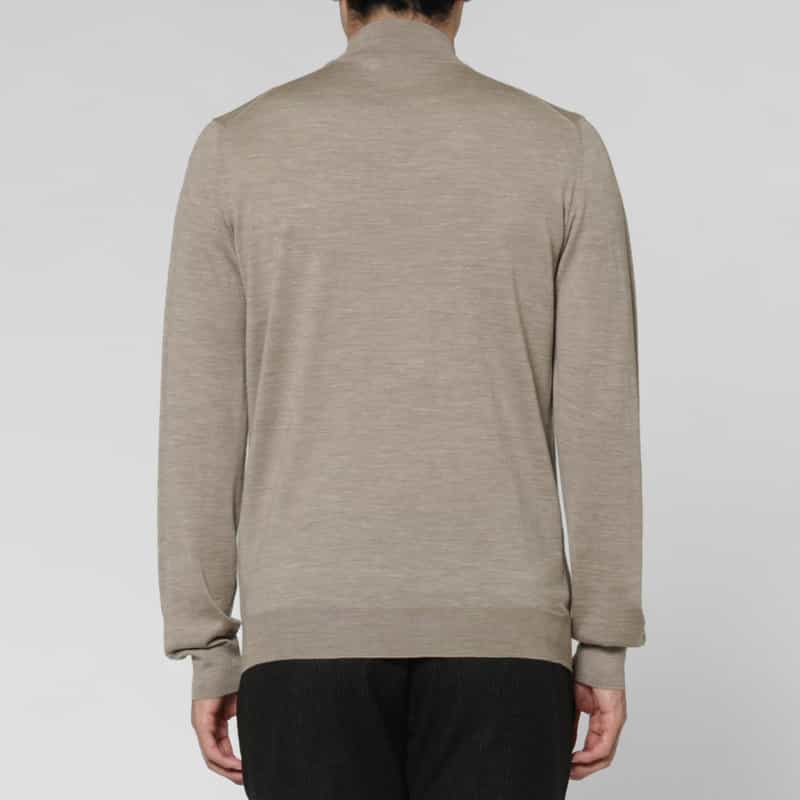 MAURO OTTAVIANI MAURO OTTAVIANI＜マウロ オッタヴィアーニ＞ ウール素材モックネックニットプルオーバー BEIGE