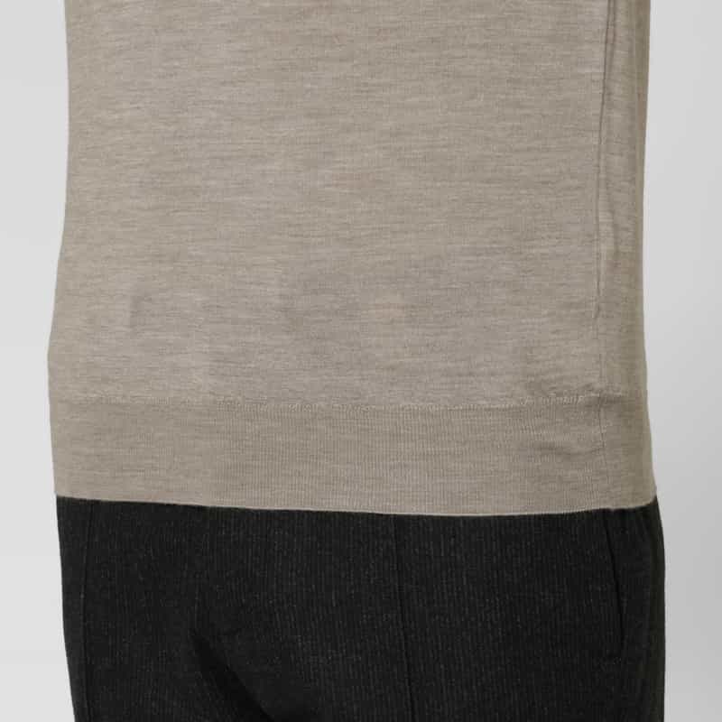 MAURO OTTAVIANI MAURO OTTAVIANI＜マウロ オッタヴィアーニ＞ ウール素材モックネックニットプルオーバー BEIGE