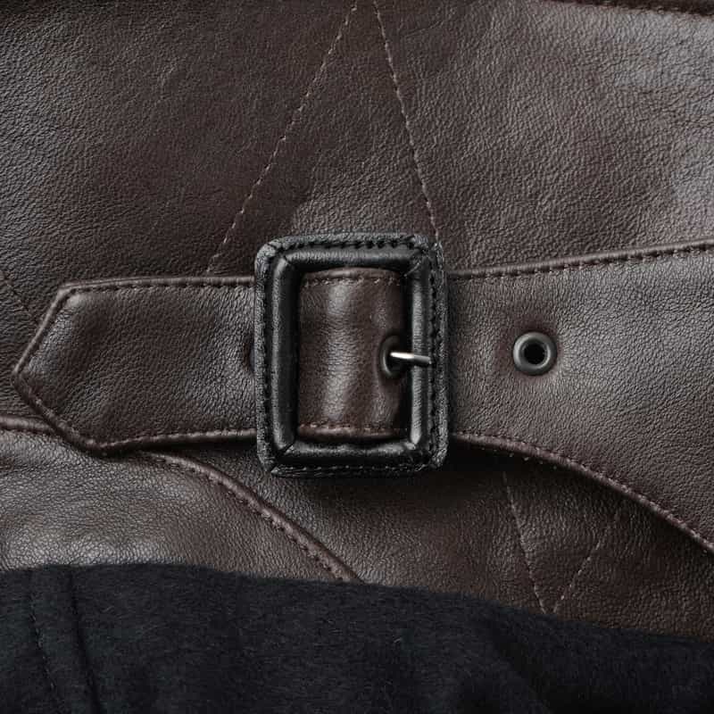 SSSTEIN SSSTEIN＜シュタイン＞ ムートンカラーパデッドブルゾン NAVY