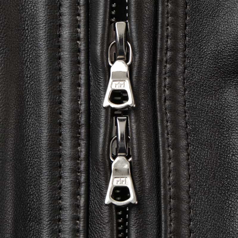 SSSTEIN SSSTEIN＜シュタイン＞ スタンドカラージップアップレザージャケット BLACK