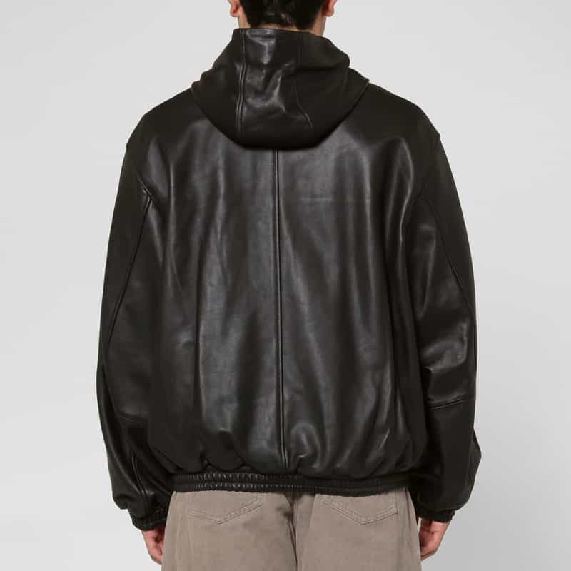 SSSTEIN SSSTEIN＜シュタイン＞ フーデッドレザージャケット BLACK