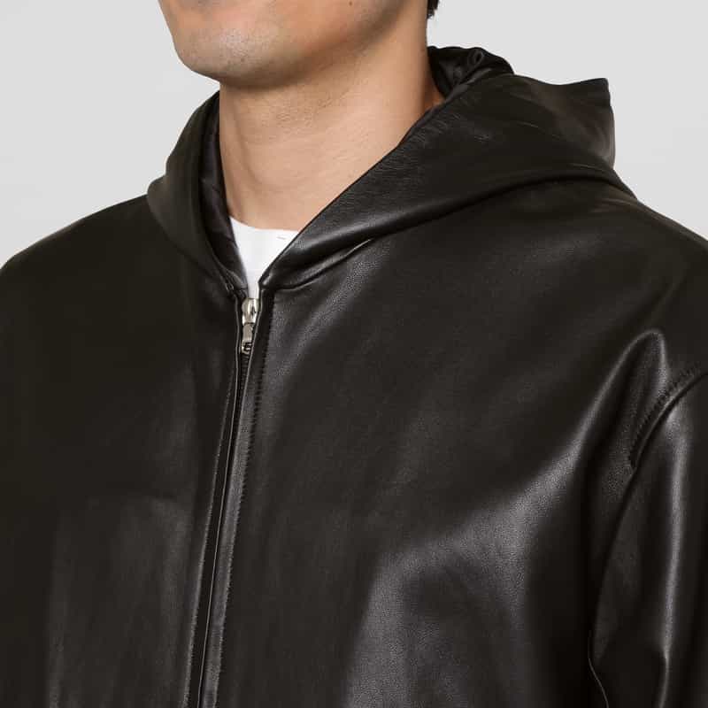 SSSTEIN SSSTEIN＜シュタイン＞ フーデッドレザージャケット BLACK