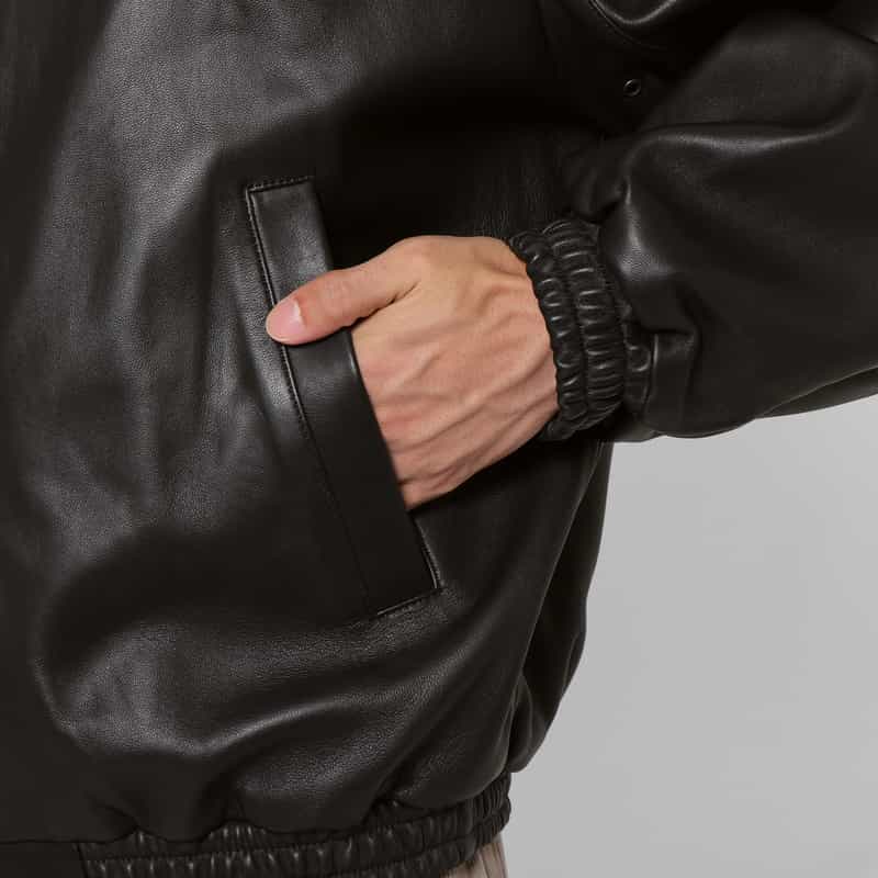 SSSTEIN SSSTEIN＜シュタイン＞ フーデッドレザージャケット BLACK