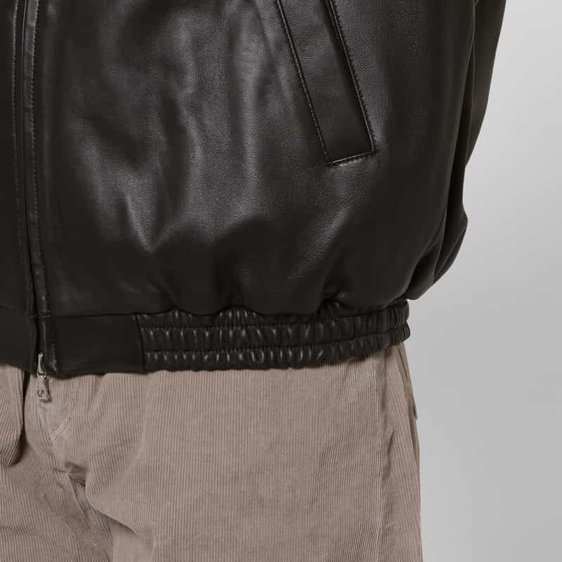 SSSTEIN SSSTEIN＜シュタイン＞ フーデッドレザージャケット BLACK
