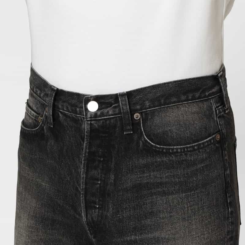 SSSTEIN SSSTEIN＜シュタイン＞ ルーズフィットデニムパンツ BLACK