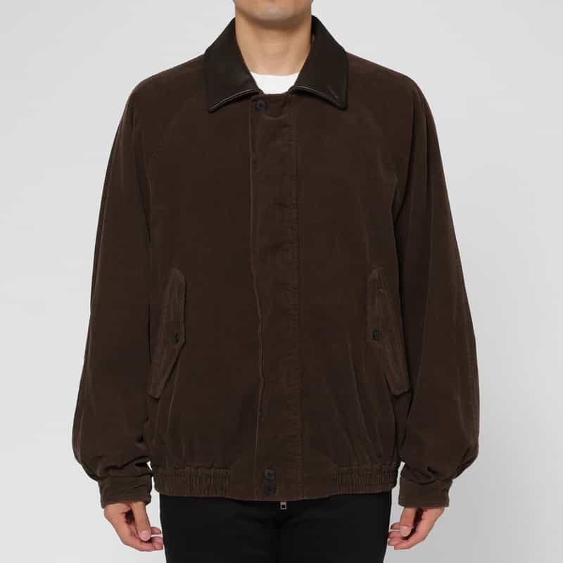 SSSTEIN SSSTEIN＜シュタイン＞ ヴィンテージ加工ジップアップコーデュロイジャケット BROWN