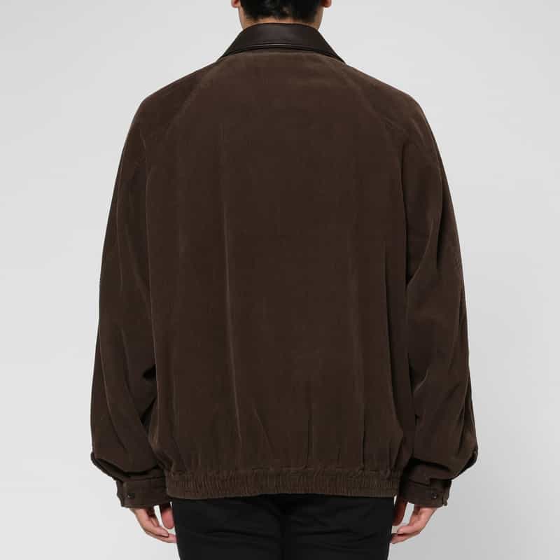 SSSTEIN SSSTEIN＜シュタイン＞ ヴィンテージ加工ジップアップコーデュロイジャケット BROWN