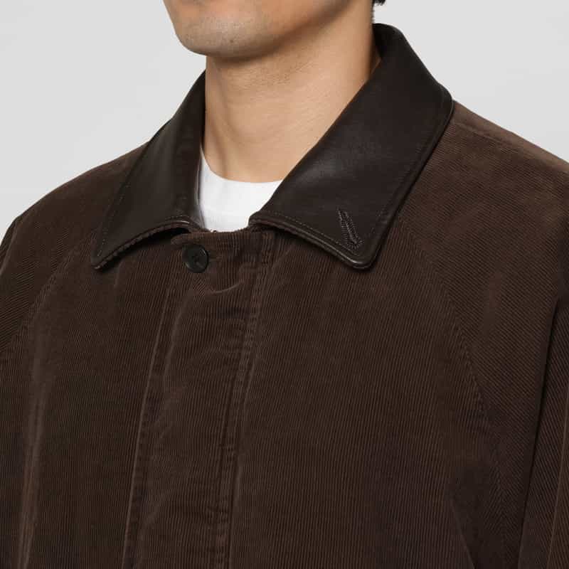 SSSTEIN SSSTEIN＜シュタイン＞ ヴィンテージ加工ジップアップコーデュロイジャケット BROWN