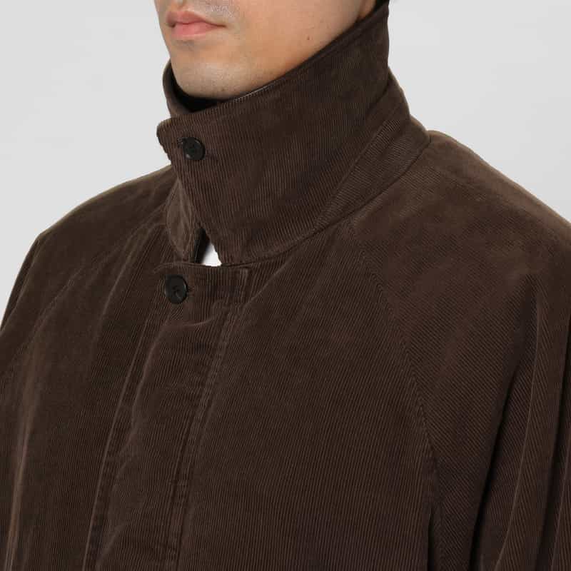 SSSTEIN SSSTEIN＜シュタイン＞ ヴィンテージ加工ジップアップコーデュロイジャケット BROWN
