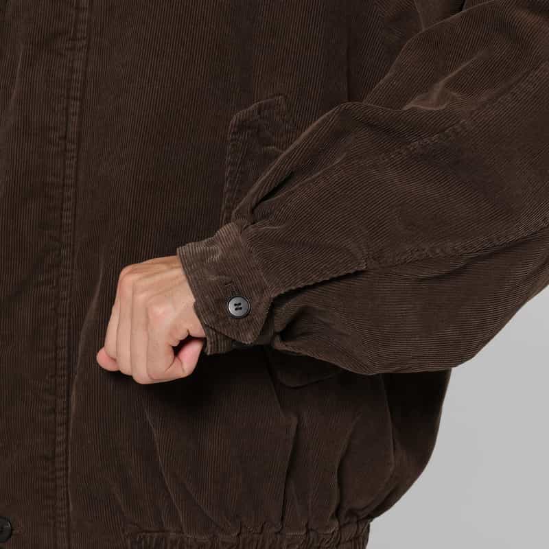 SSSTEIN SSSTEIN＜シュタイン＞ ヴィンテージ加工ジップアップコーデュロイジャケット BROWN