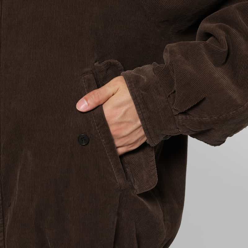 SSSTEIN SSSTEIN＜シュタイン＞ ヴィンテージ加工ジップアップコーデュロイジャケット BROWN