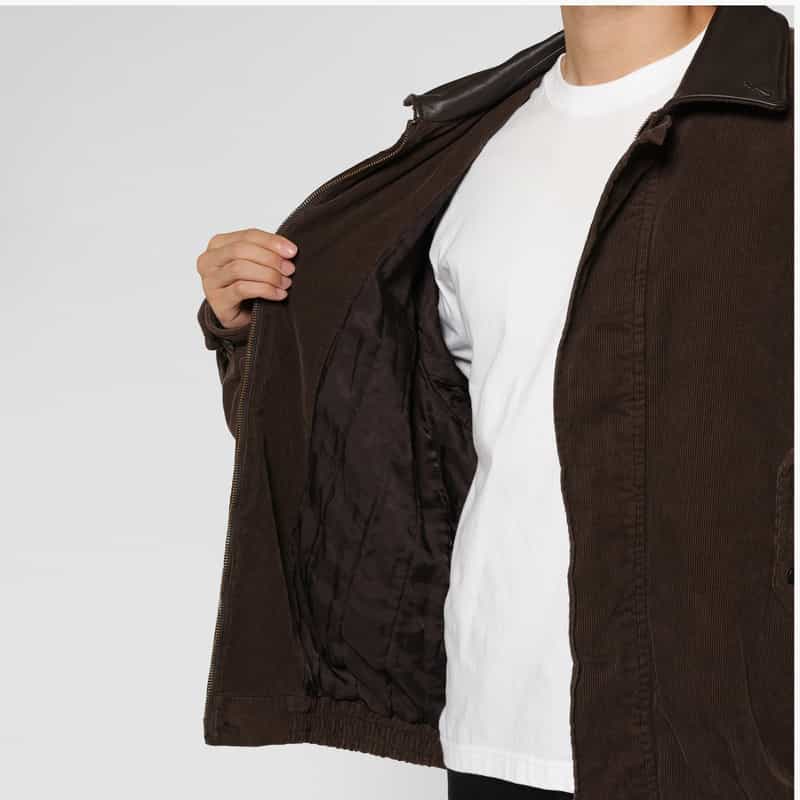 SSSTEIN SSSTEIN＜シュタイン＞ ヴィンテージ加工ジップアップコーデュロイジャケット BROWN