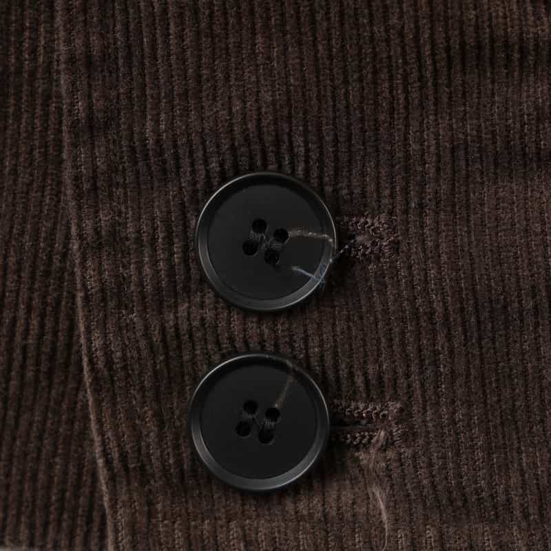 SSSTEIN SSSTEIN＜シュタイン＞ ヴィンテージ加工ジップアップコーデュロイジャケット BROWN