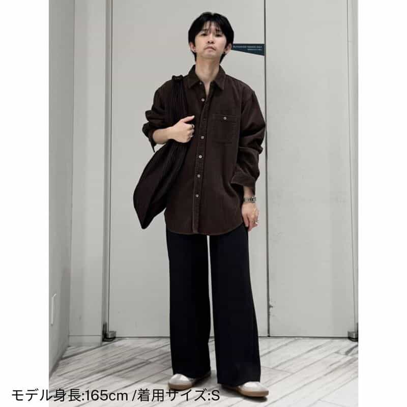 SSSTEIN SSSTEIN＜シュタイン＞ コーデュロイシャツ BROWN