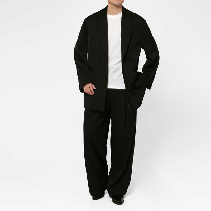 SSSTEIN SSSTEIN＜シュタイン＞ ウールワイドパンツ BLACK