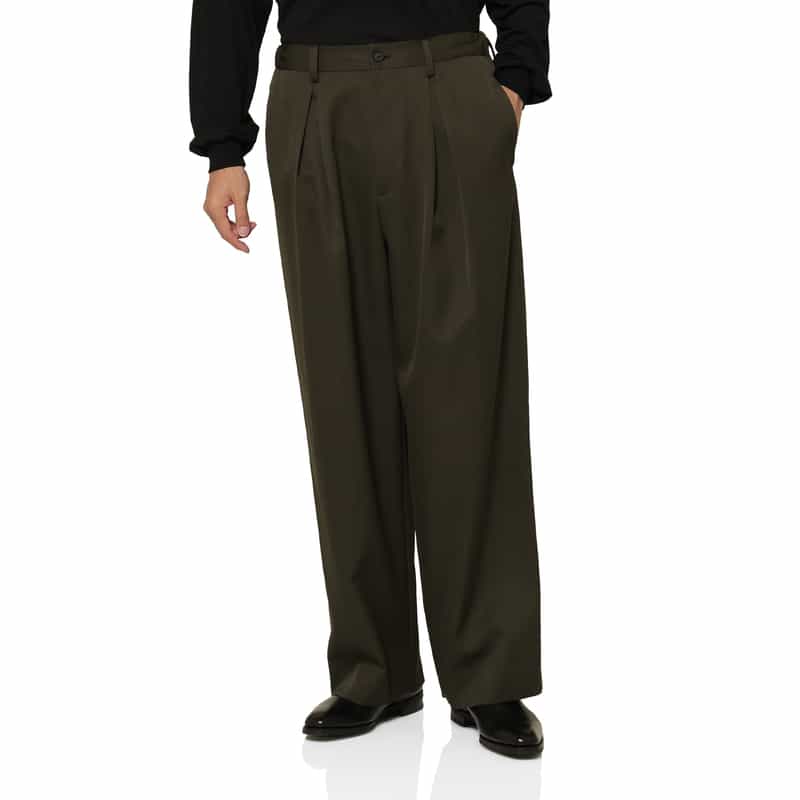 SSSTEIN SSSTEIN＜シュタイン＞ イージーワイドパンツ KHAKI