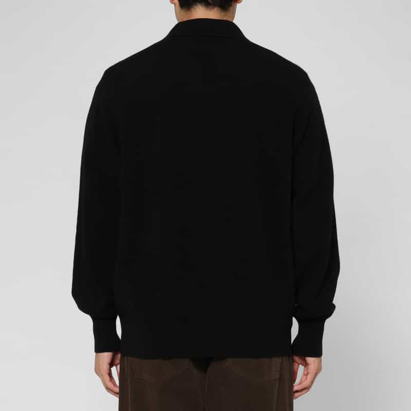 SSSTEIN SSSTEIN＜シュタイン＞ スキッパーカラーニットプルオーバー BLACK