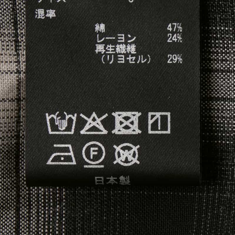 SSSTEIN SSSTEIN＜シュタイン＞チェック柄カジュアルシャツ BLACK