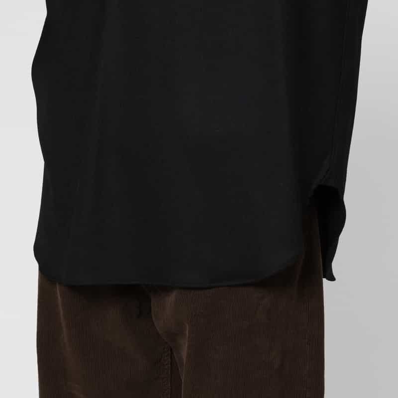 SSSTEIN SSSTEIN＜シュタイン＞ ウールフランネル素材スキッパーシャツ BLACK
