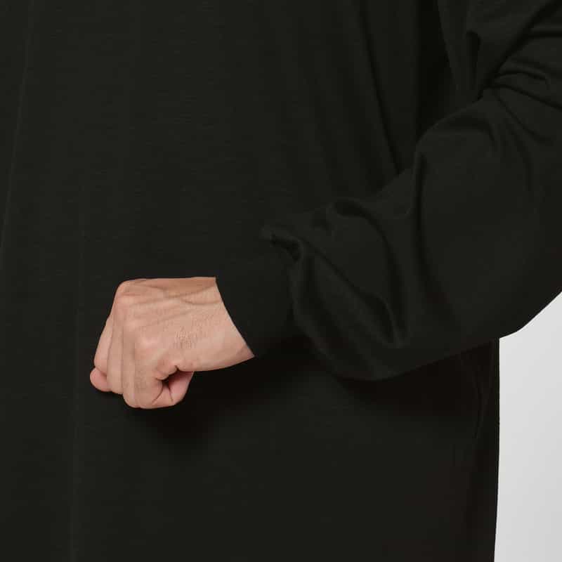 SSSTEIN SSSTEIN＜シュタイン＞ ウール素材ロングスリーブTシャツ BLACK