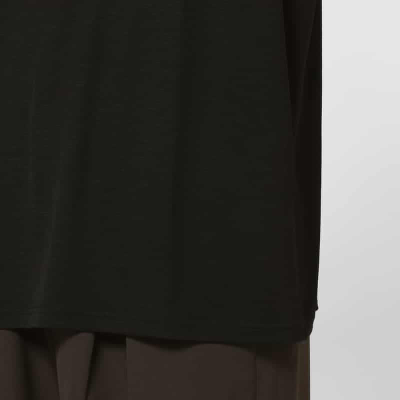 SSSTEIN SSSTEIN＜シュタイン＞ ウール素材ロングスリーブTシャツ BLACK