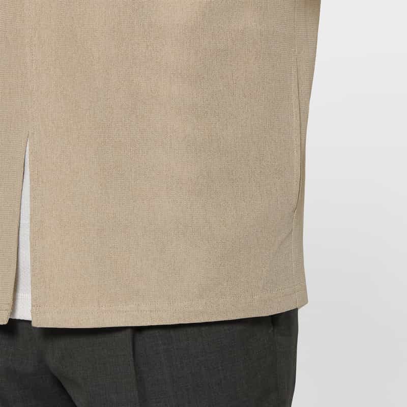BARNEYS NEW YORK ジャージー素材ショートスリーブカーディガン BEIGE
