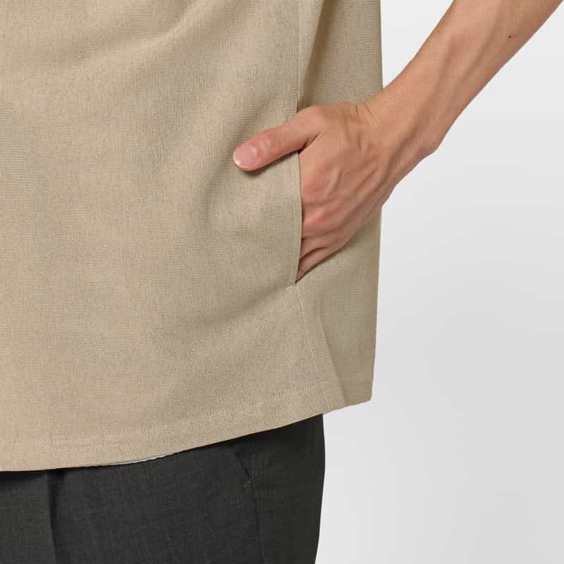 BARNEYS NEW YORK ジャージー素材ショートスリーブカーディガン BEIGE