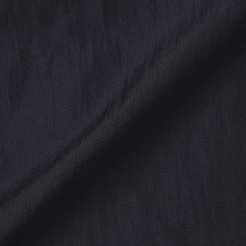 BARNEYS NEW YORK フラフリップ素材ナイロンシャツ NAVY