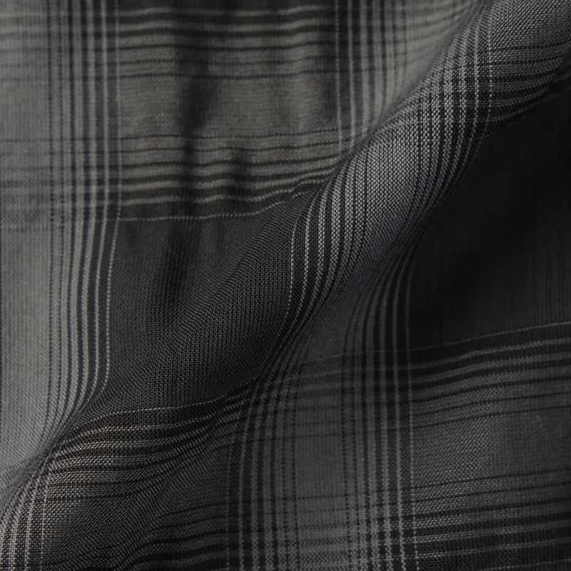 BARNEYS NEW YORK シアー素材チェック柄ミニドレス BLACK