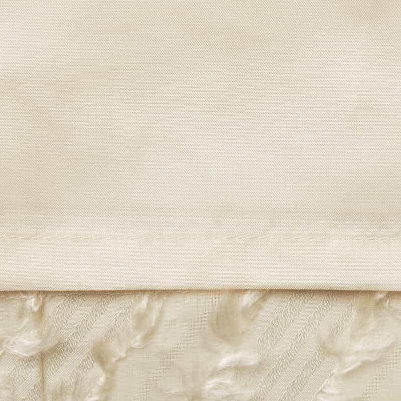 BARNEYS NEW YORK カットジャカード素材 ドローストリング付きワイドパンツ OFF WHITE