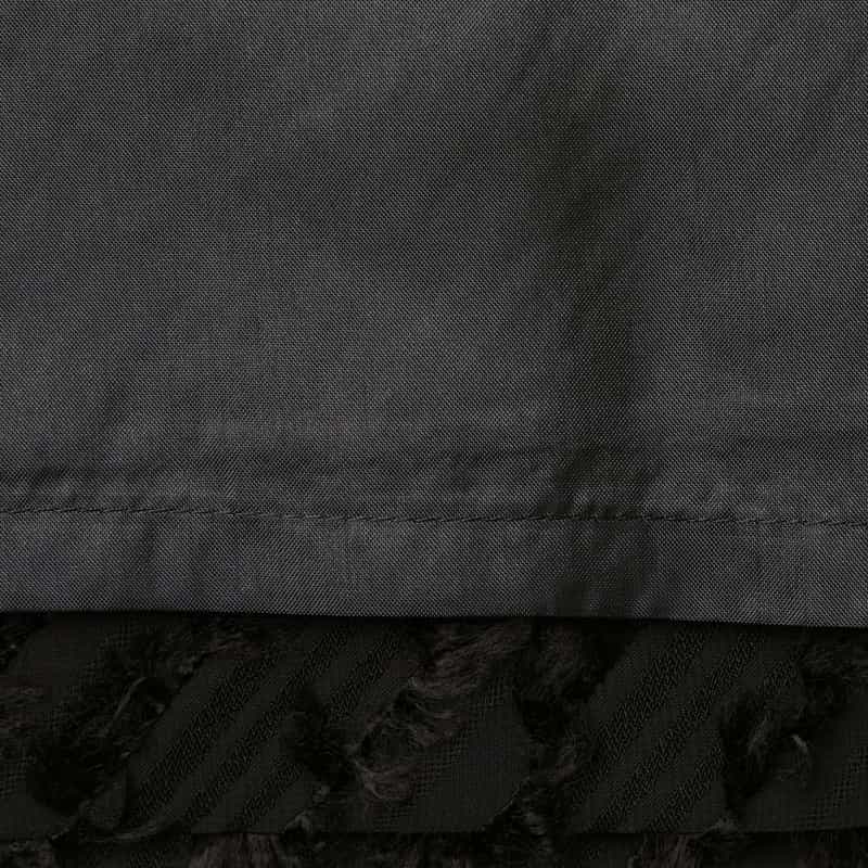 BARNEYS NEW YORK カットジャカード素材 ドローストリング付きワイドパンツ BLACK