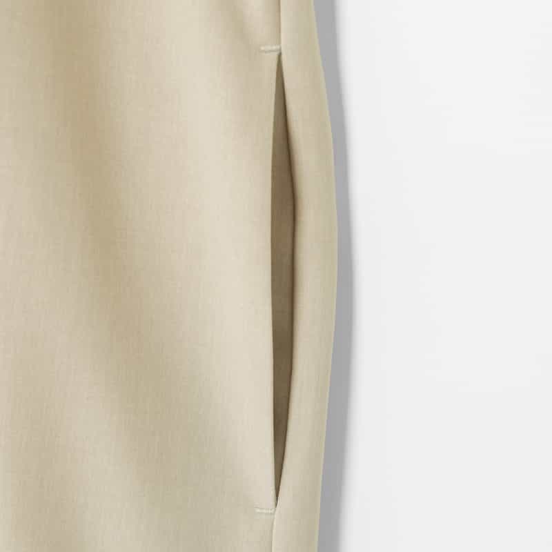 BARNEYS NEW YORK ウォッシャブル 接触冷感素材ボウタイドレス BEIGE