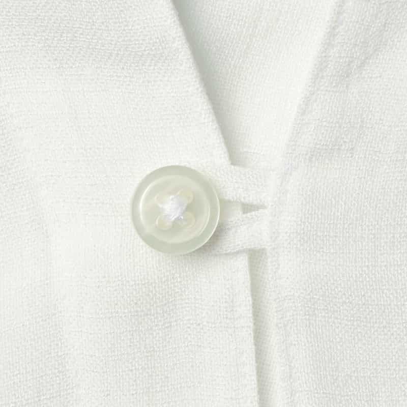 BARNEYS NEW YORK ファージュ素材カプリシャツ WHITE