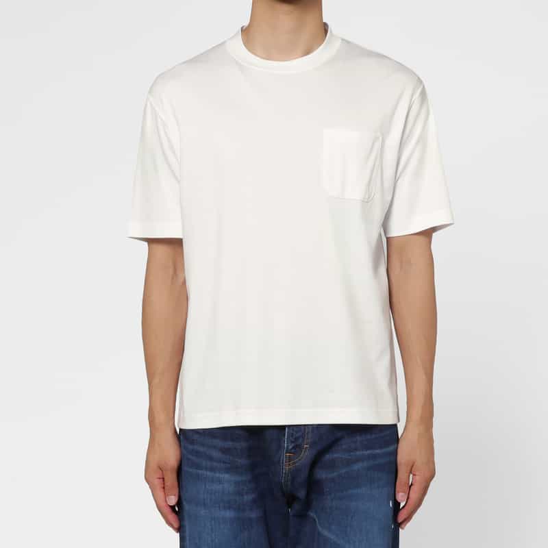BARNEYS NEW YORK ポケット付きTシャツ WHITE