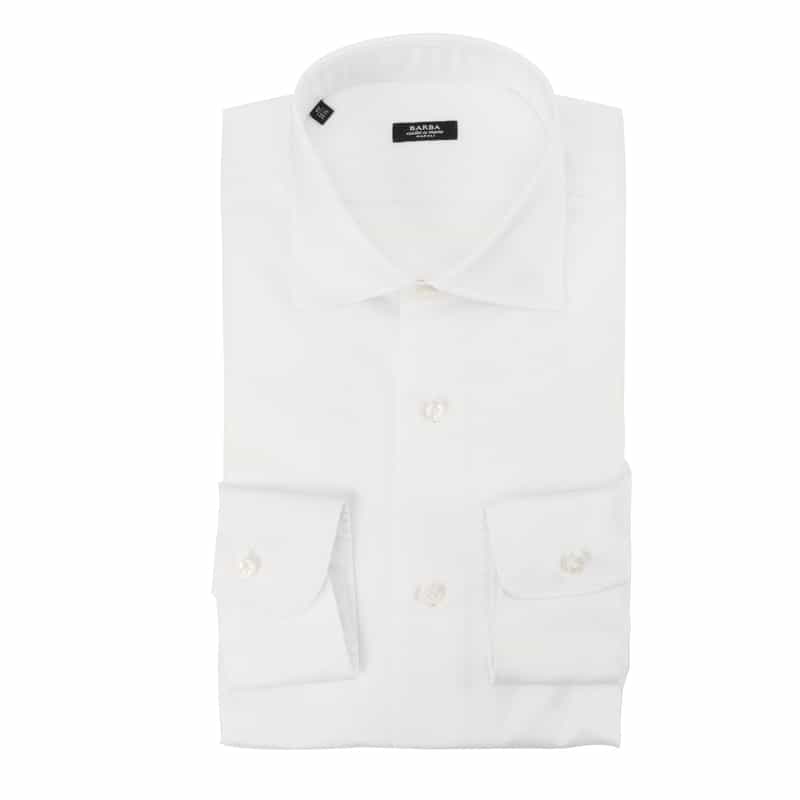 BARBA BARBA＜バルバ＞ セミワイドカラードレスシャツ“MILANO" WHITE