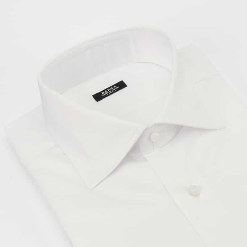 BARBA BARBA＜バルバ＞ セミワイドカラードレスシャツ“MILANO" WHITE
