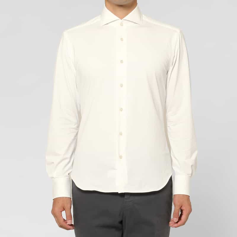 XACUS XACUS＜ザッカス＞ ストレッチ素材シャツ WHITE