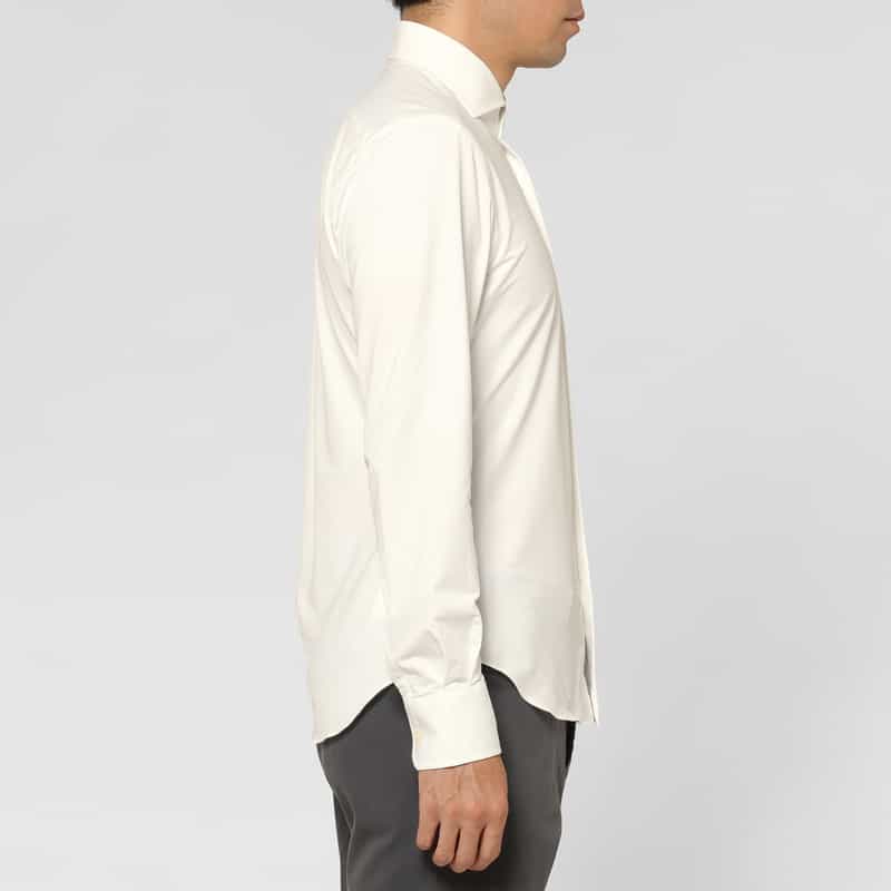 XACUS XACUS＜ザッカス＞ ストレッチ素材シャツ WHITE