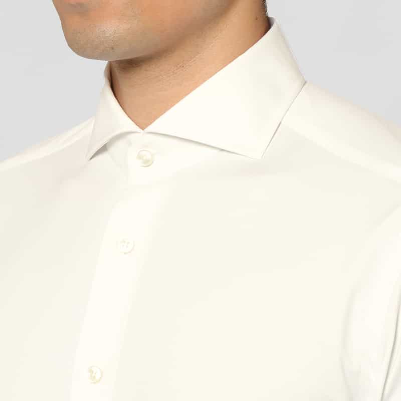 XACUS XACUS＜ザッカス＞ ストレッチ素材シャツ WHITE