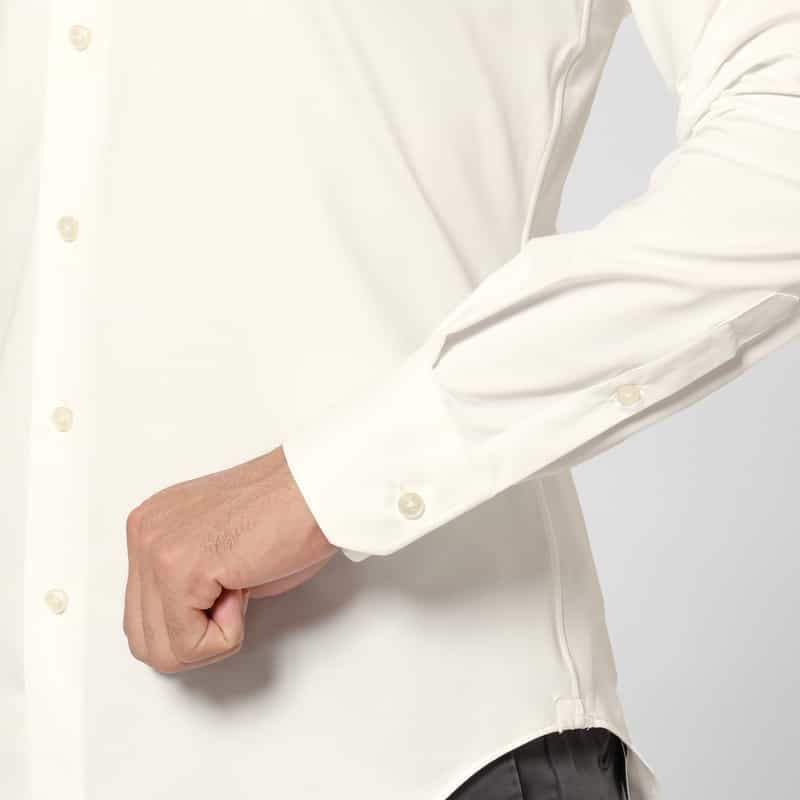 XACUS XACUS＜ザッカス＞ ストレッチ素材シャツ WHITE