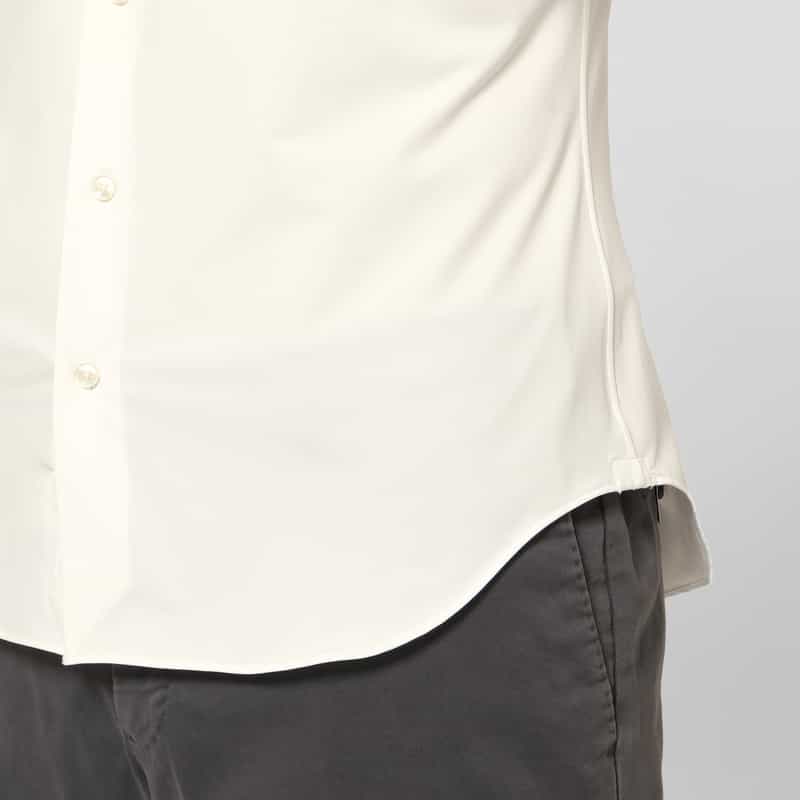 XACUS XACUS＜ザッカス＞ ストレッチ素材シャツ WHITE
