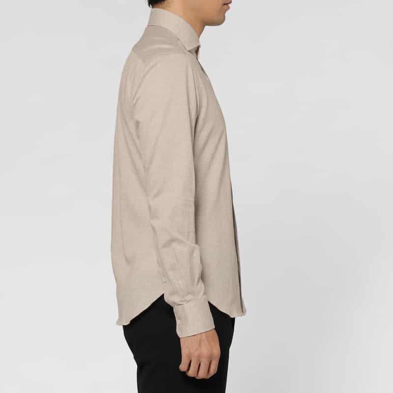 XACUS XACUS＜ザッカス＞ コットンジャージー素材シャツ BEIGE