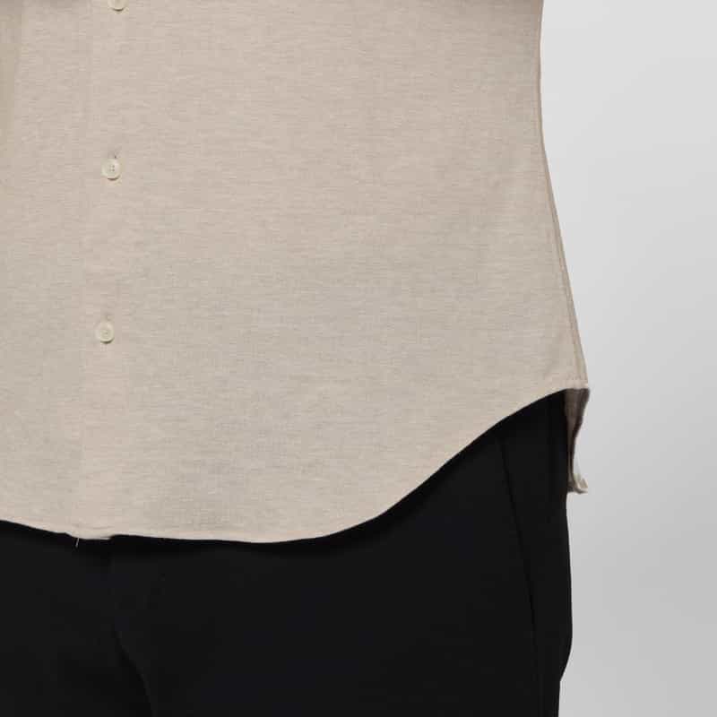 XACUS XACUS＜ザッカス＞ コットンジャージー素材シャツ BEIGE