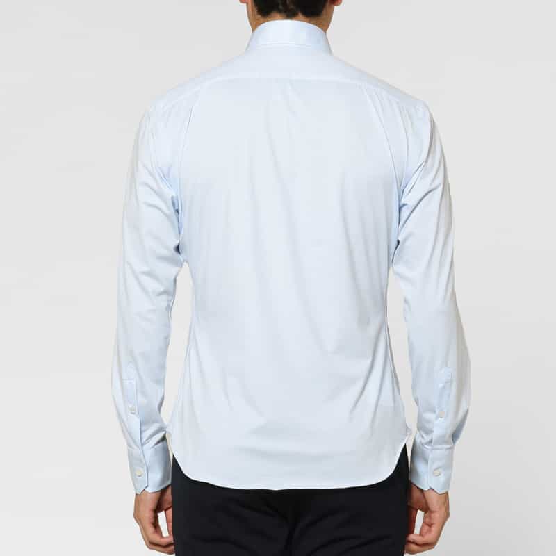 XACUS XACUS＜ザッカス＞ ストレッチ素材シャツ BLUE