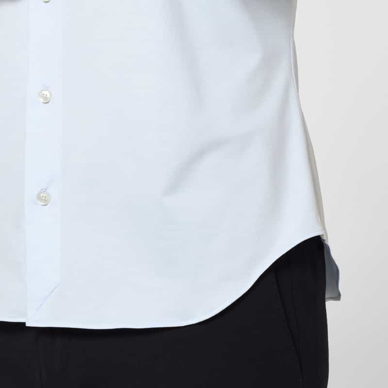 XACUS XACUS＜ザッカス＞ ストレッチ素材シャツ BLUE